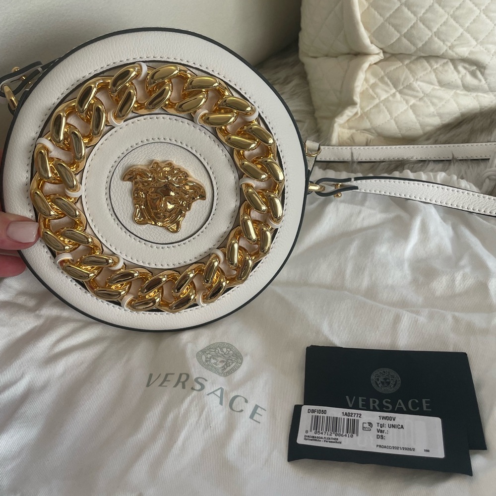 Versace La Medusa Disco Round Crossbody